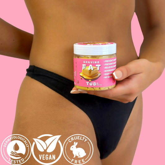 Fett rasieren mit Sheabutter